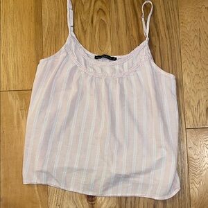 Abercrombie & Fitch Light Pink Striped Camisole
